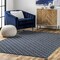 Nuloom Quinn Flatweave Corner Tassel Area Rug 4ft x 6ft NEIG03A-406 - alternate 1